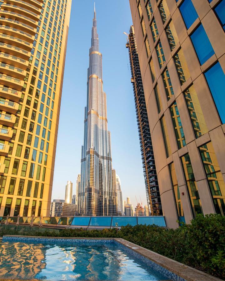 Апартаменти First Class 3Br With Full Burj Khalifa And Fountain View Дубай Екстер'єр фото